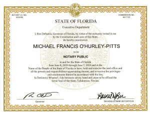 michael-ohurley-pitts-notary-public-florida-commission-certificate